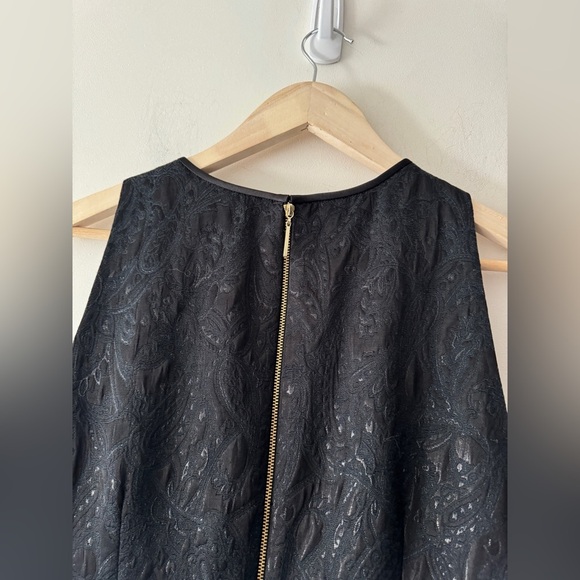 Erin Fetherston Agnes Bow Front Black Dress X Anthropologie - Picture 5 of 8